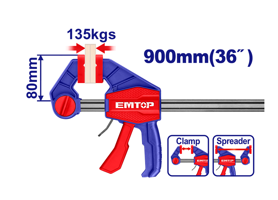 SARGENTO RAPIDO DE APRIETE 80X900 MM